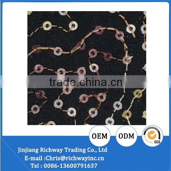 Sequin and Beaded Fabric for Sport Shoe Making photo-2
