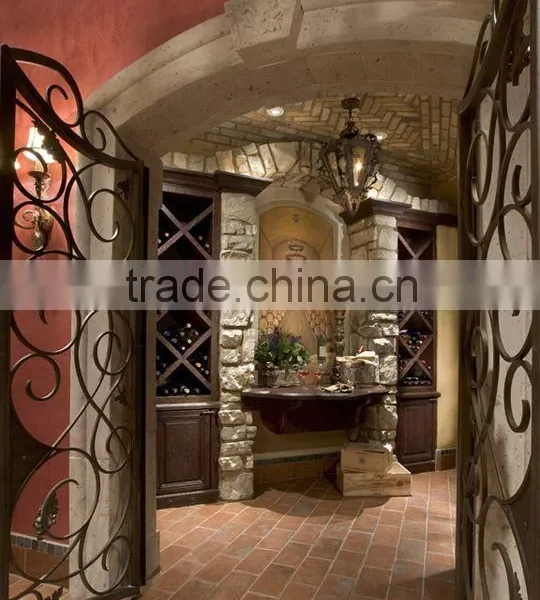 Wrought Iron Decorative Wine Cellar Door,customized Size photo-6
