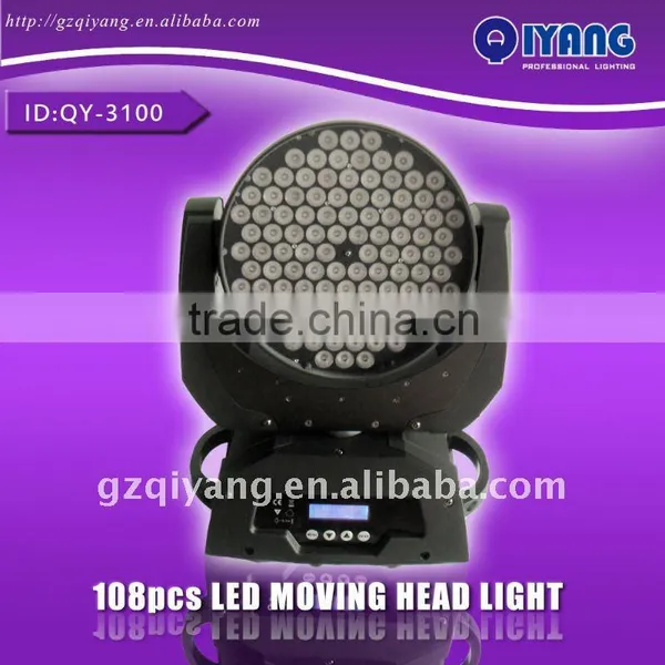 2 QY-3100 108pcs*3W Rgb Led Moving Head Light photo-6