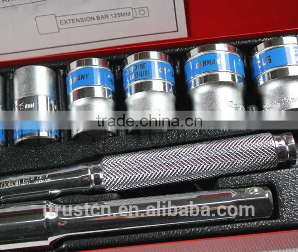 12PCS 1/2" Metal Box Socket Set 4012AAm GS KING TOOLS Made in China photo-3
