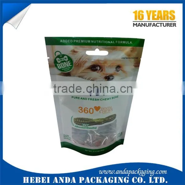 Dog Treats Plastic Packaging Bag /metalized Laminated Bopp Dog Food Bag 25kg photo-4