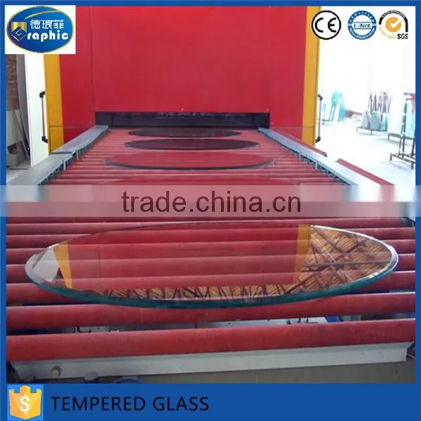 Custom Flat Edge Natural Corner Strong Full Tempered Glass photo-6
