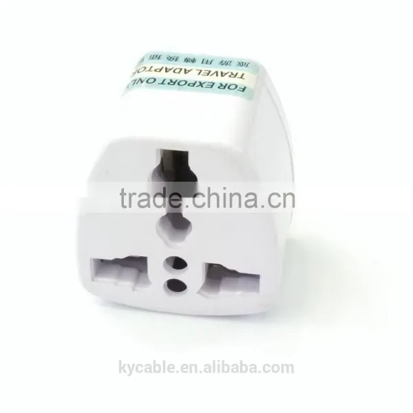 High Quality Universal 3 Flat Plug Socket Portable Adapter for Travel / Computer /laptop /camera photo-2