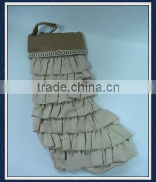 Burlap Christmas Stockings