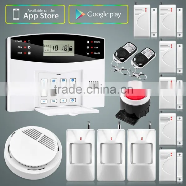 High Quality YL-M2B LCD Display With Time Clock GSM Intelligent Wireless Home Burglar Security Alarm System