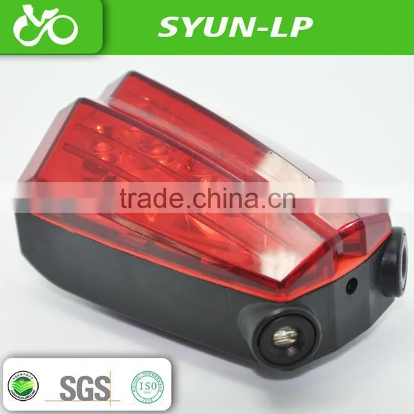 LED 5 Mode With Battery or USB Charger Bicycle Laser Signal Light photo-2