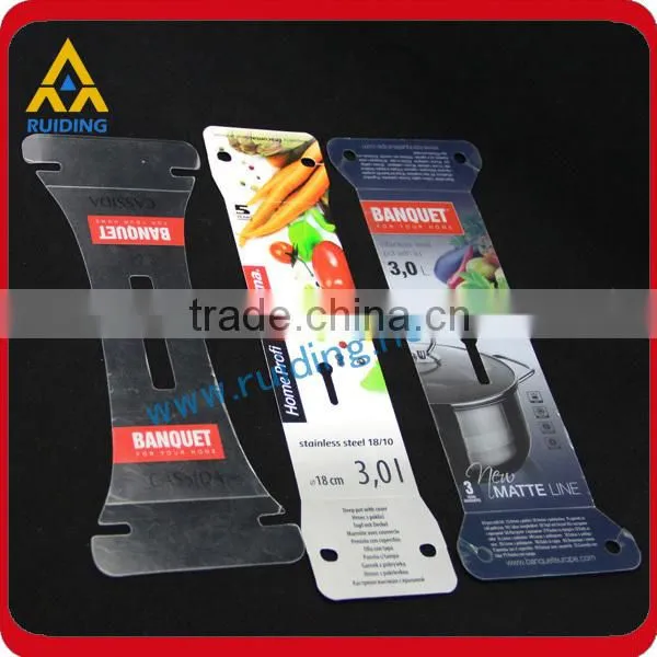 Silk Screen Printing PP Hanging Custom Clip Strip
