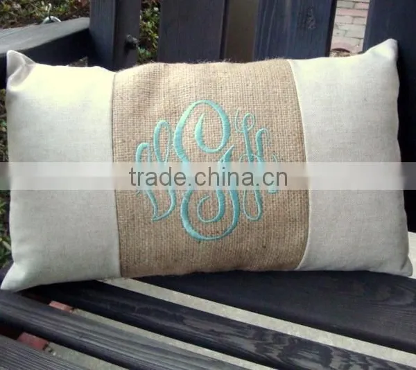 Monogram Lumbar Pillow Cover