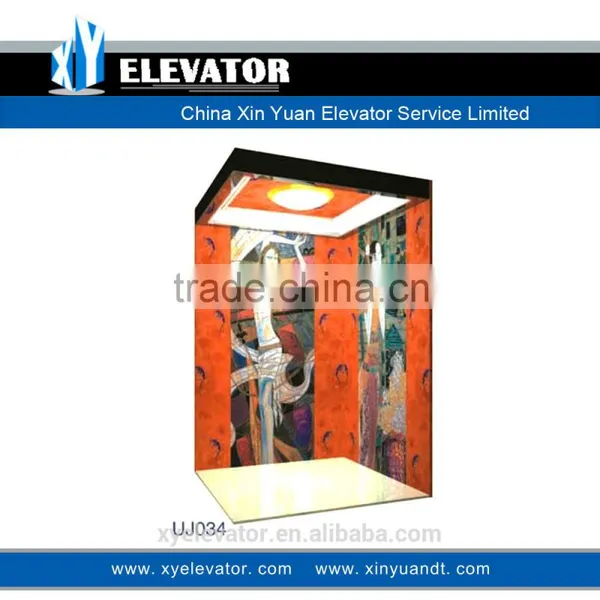Xinyuan Residential Passenger Home Hotel Elevator/Lift/Cabin China Manufacturer (Chinese Style Art Painting) photo-2
