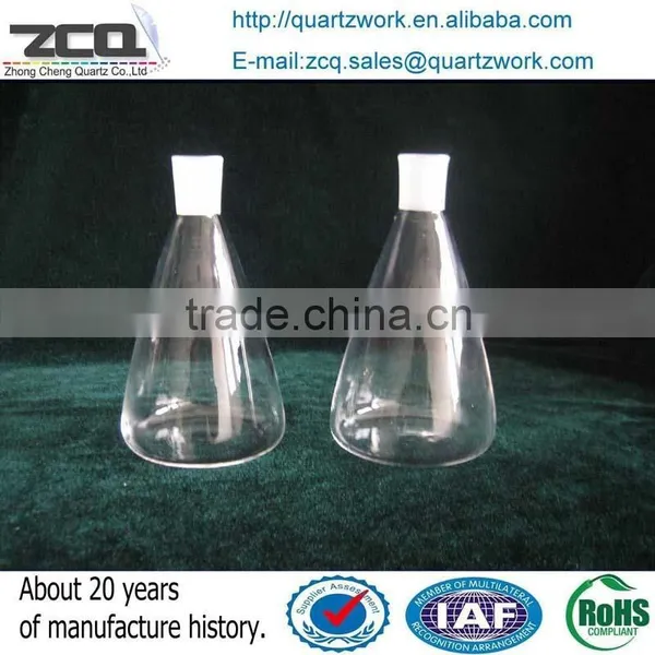 Polishing Kinds Shape Quartz Glass Lab Furnace With Glass Stopper photo-3