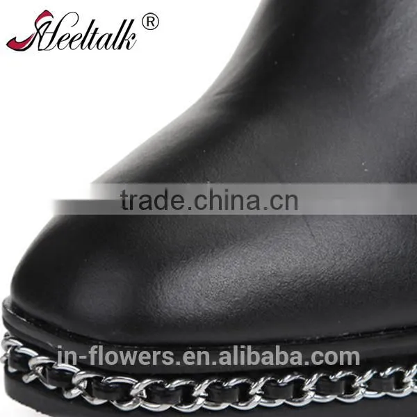 Top Quality OEM ODM Custom High Heel Knee High Boots Italian Leather Boots photo-2