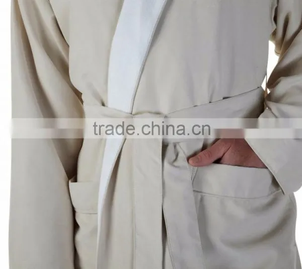 Wholesale Winter Soft Thermal Mens' Cotton Bathrobe photo-3