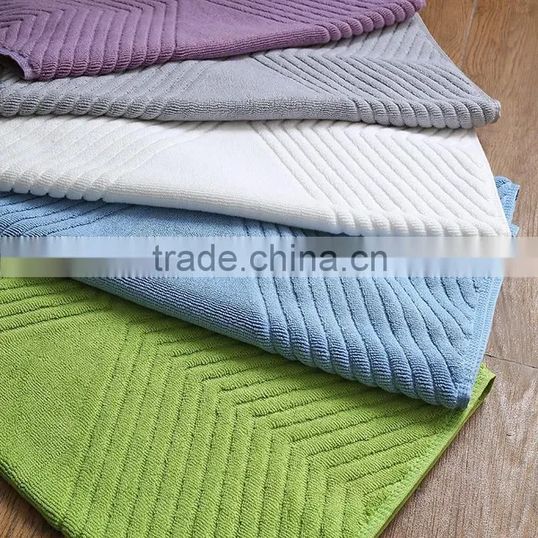 5 Star Hotel Use 32S White 100% Cotton Terry Towel Bath Mat photo-5