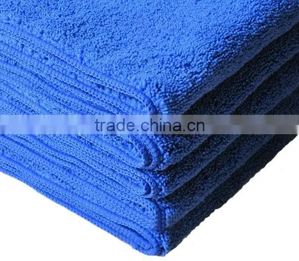 30*30cm Superfine Fiber Car Wash Clean Royal Blue Towels photo-2