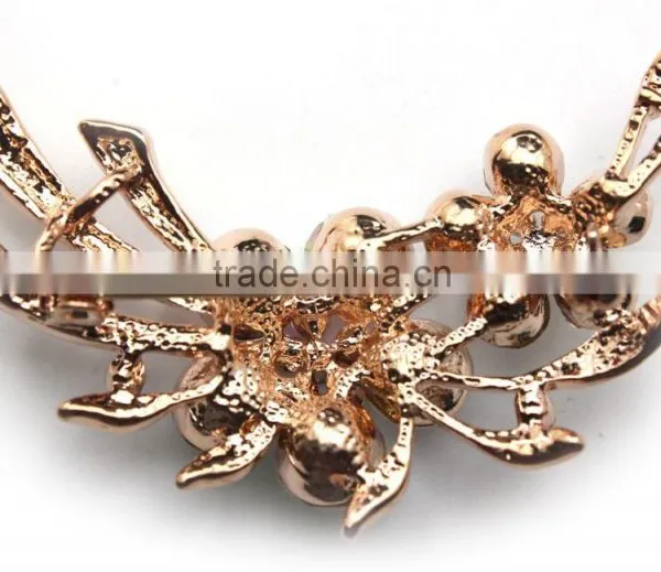 Wedding Bouquet Ab Color Rhinestone Flower Brooch,Color Rhinestone Brooch Pin For Garment Embellishment photo-2