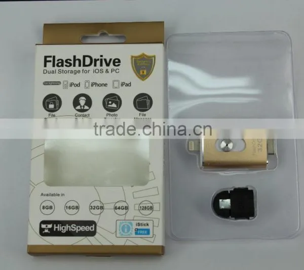 Wholesale Fast Drives for Iphone/ipad/ipod/andoir 16GB/32GB/64GB/128GB OTG I-Flash Drive photo-4