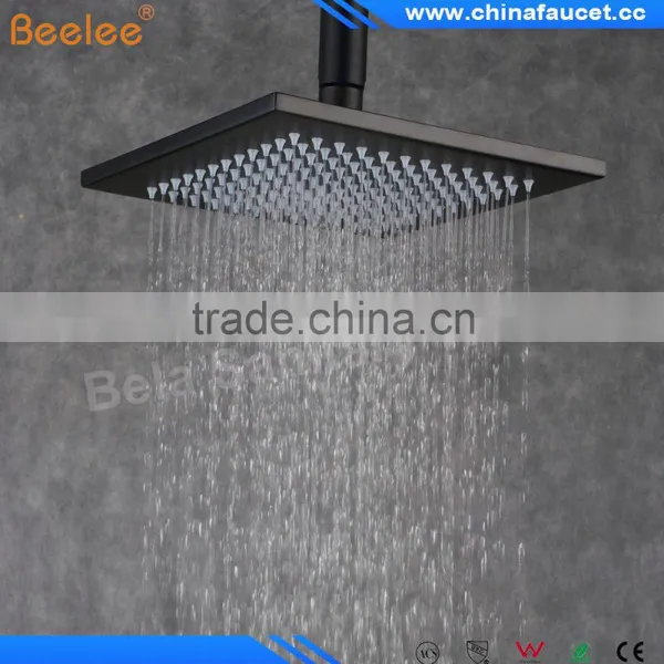 Beelee QH3258F Rainfall Water Powered LED Shower Head, LED Overhead Shower Quality Choice photo-6