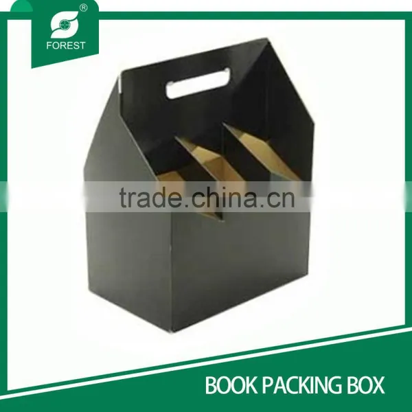 PAPER PACKAGING BOX WINE BOTTLE CARRIER photo-3