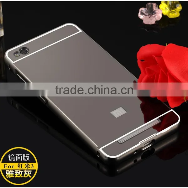 Wholesale Mirror Phone Case Cell Phone With Mirror Cover Case For Xiaomi For Redmi 3 photo-3