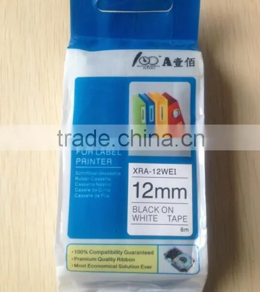 XR-12WE1 Black on White 12mm for Compatible Casio EZ Label Printer Tape photo-2
