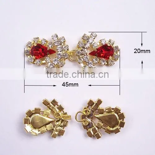 (M0246) Metal Crystal Interlock Buckle