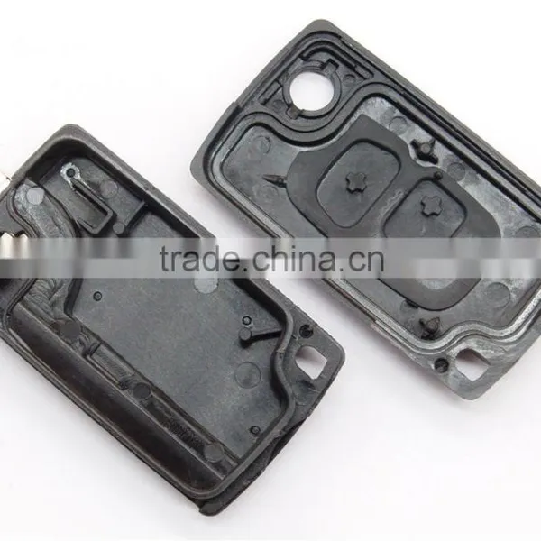 Fits Citroen C2 C3 C4 C5 Peugeot 106 307 406 2 Button Flip Remote Car Key FOB Case Cover Shell photo-6