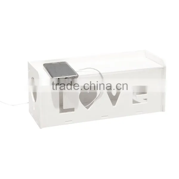 Wood Carved Moving Outlet Box Plastic Dustproof Wall Socket Box photo-4