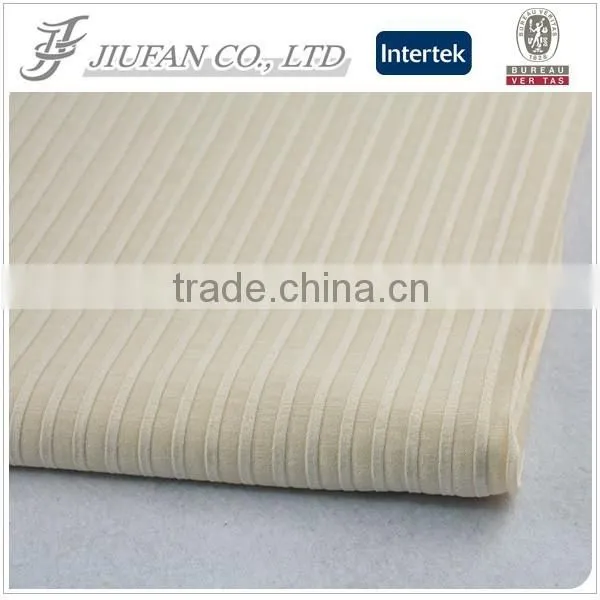 Jiufan Textile Knitted TR Plain Dyed Rib Rayon Polyester Spandex Composition Fabric photo-2