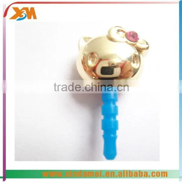 Hot Sale Metal Hello Kitty Dustproof Tampon of Cell-phone