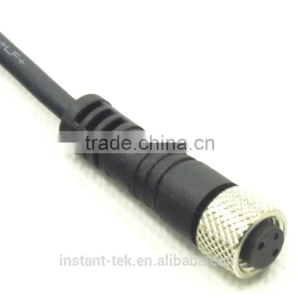 INST M12 4pin Female Waterproof Connector Assembly Cable Connector photo-2
