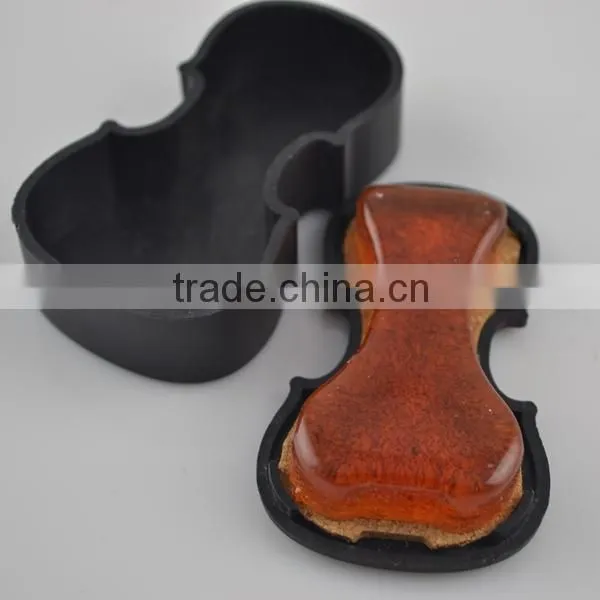 Made In China Violin Shape Rosewood Box Packaged Violin Rosin Case. photo-4