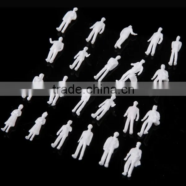 Artificial Model Human White Figure, White Figure for Z Scale, Scale Models Figure, Model White Figure for 1/150 photo-2