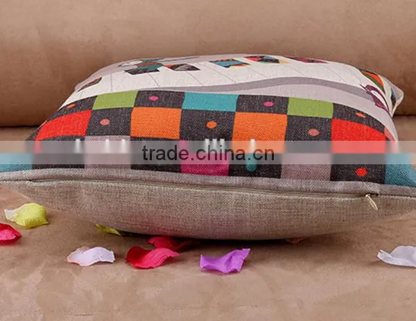 2015 Korean Music Little People Cute Children Cartoon Office Sofa Cotton and Linen Pillowcases Back Cushion photo-6