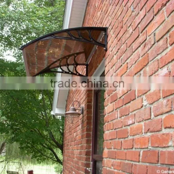 SILVER WING DIY Manual Type Double Polycarbonate Door Awning photo-2