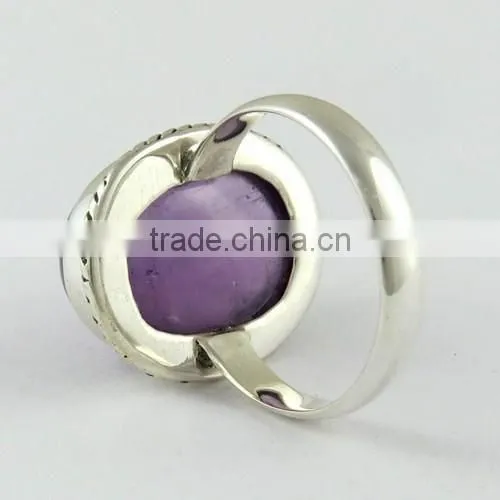 Fabulous Purple Amethyst 925 Sterling Silver Ring, Indian Silver Jewelry, Online Silver Jewelry photo-5