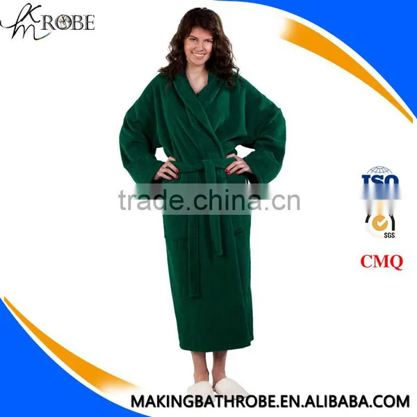 Terry Cloth Robes Wholesale Spa Robes Terry Bathrobe With Hook and Loop Quality Choice photo-5