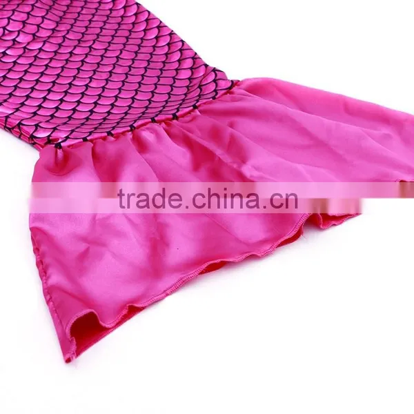 Fashion Clothing 2016 Hot Pink Sequin Mermaid Set Two Piece Mermaid Swim Suit photo-5