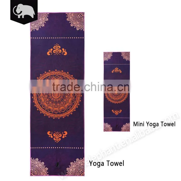 Amazon Best Sellers Exercise Mini Yoga Towel With Antibacterial and 100% Recycled Fabric