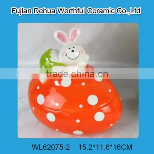 New Ceramic Easter Decorations,ceramic Candy Jar for 2016 Easter Party photo-2