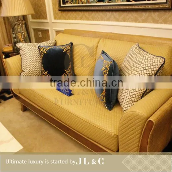 JS71-03 Three Seat Sofa With Stainless Steel Frame in Living Room From JL&C Furniture Lastest Designs (China Supplier) photo-2