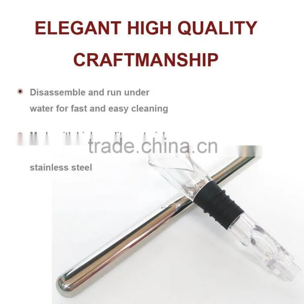 Stainless Steel Wine Chiller Stick-Best Iceless Wine Chiller - Wine Chilling Rod - Aerating Wine Pourer photo-6