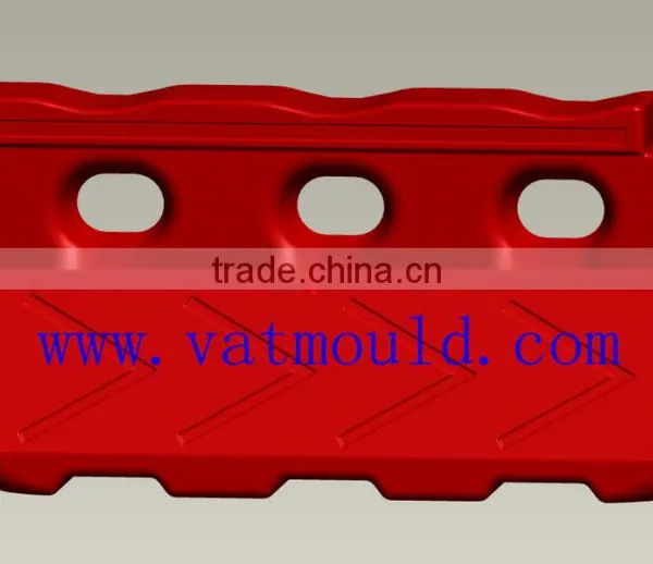 2015 Most Popular New Technology High Quality HDPE Palstic Material Traffic Road Barrier Blow Mould photo-2