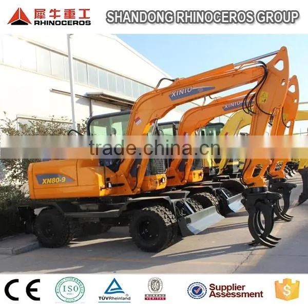 Earth Moving Machines 8ton Excavator Part Excavators Working photo-5