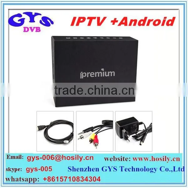 MICKY HOP Ipremium I9 Android 4.4 IPTV Box Support DVB DVB-S2/S,T/T2,C Tuner