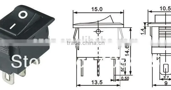 Chzjcz/on-off-on Rocker Switch,rocker Switch 4 Pin On-off,carling Rocker Switch photo-4