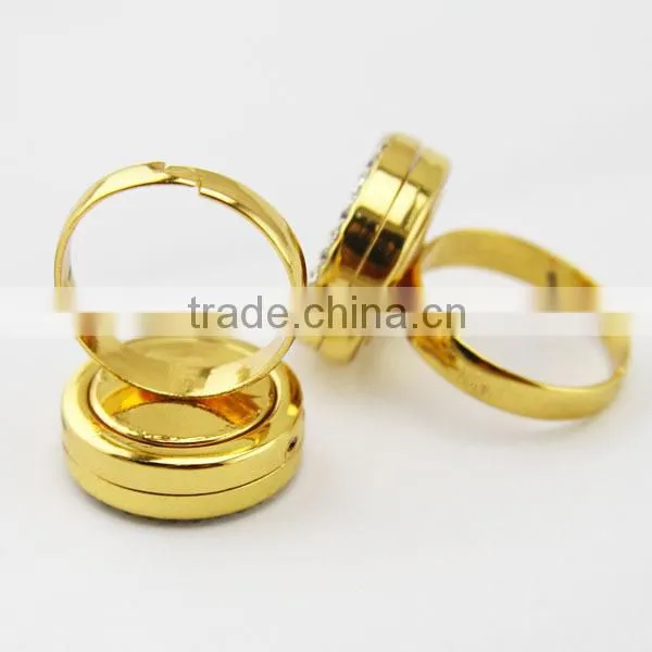 20MM Gold Jewelry Set Locket Ring photo-6