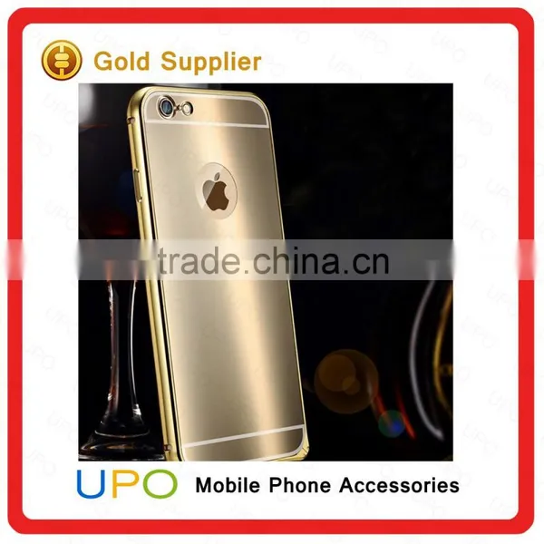 [UPO] New Arrival Luxury Electroplating Mirror Bright Aluminum Metal Cell Phone Case for IPhone 6 Plus photo-4