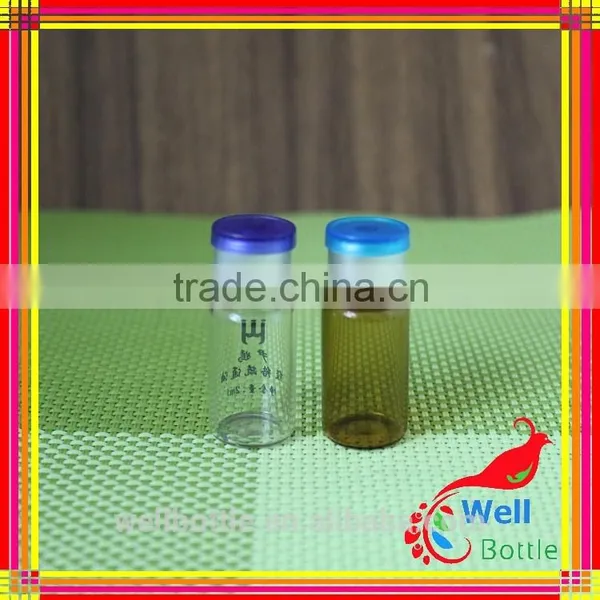 Brown Glass Chemical Bottles for Penicillin Bottle With Rubber Stopper for Pill Bottle With Flip Top Cap photo-6