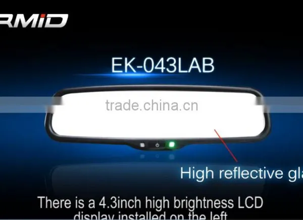 Bluetooth Rear View Mirror Built in Microphone Car Handsfree Kit Rear View Mirror Monitor photo-2