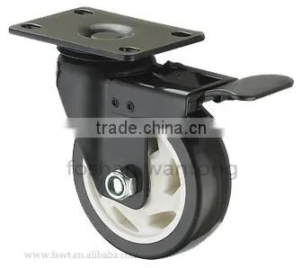 Best Selling Medium Heavy Duty Rigid PU Caster Wheels Wholesale photo-4